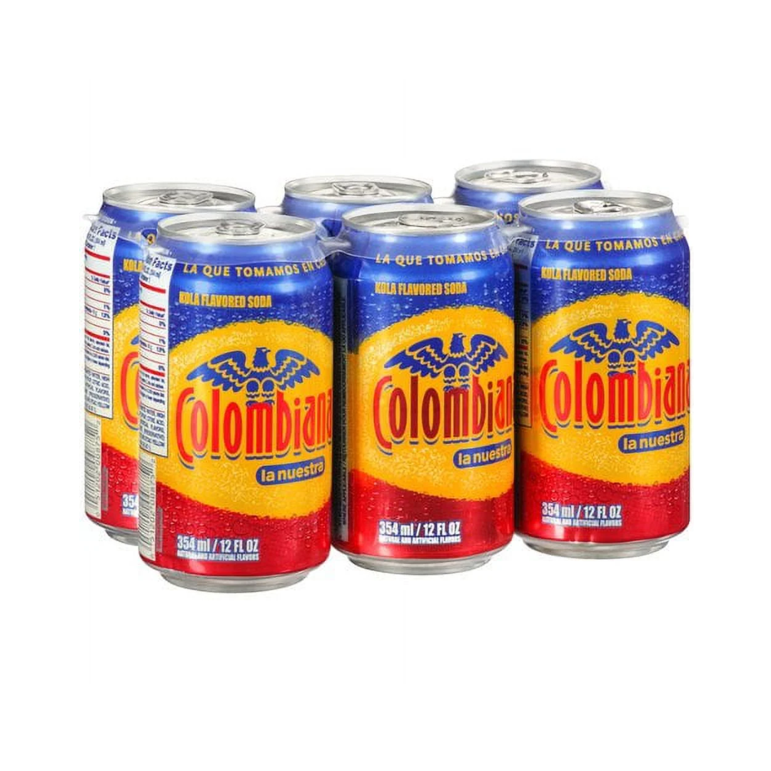 Soda Colombiana Postobon en lata 12Oz (Pack 6) – Refresco Tradicional de Colombia