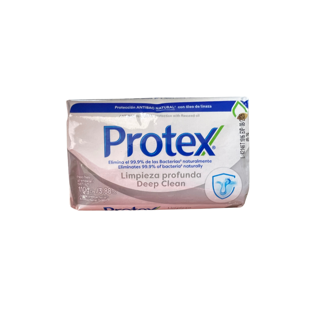 Protex Jabón en Barra Limpieza Profunda, para Todo Tipo de Piel (Paquete de 6) , 3,7 oz, Adultos y Niños Mayores de 3 Años