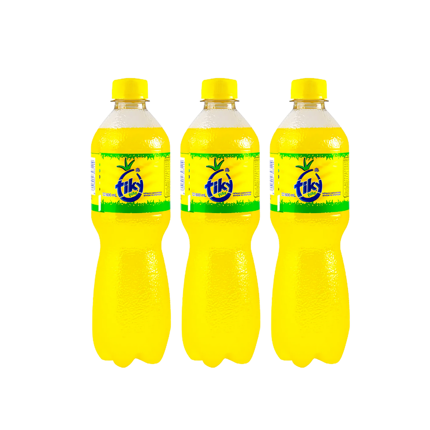 Tiky Plastico 20 fl oz - X 3 PACK Pineapple Drink