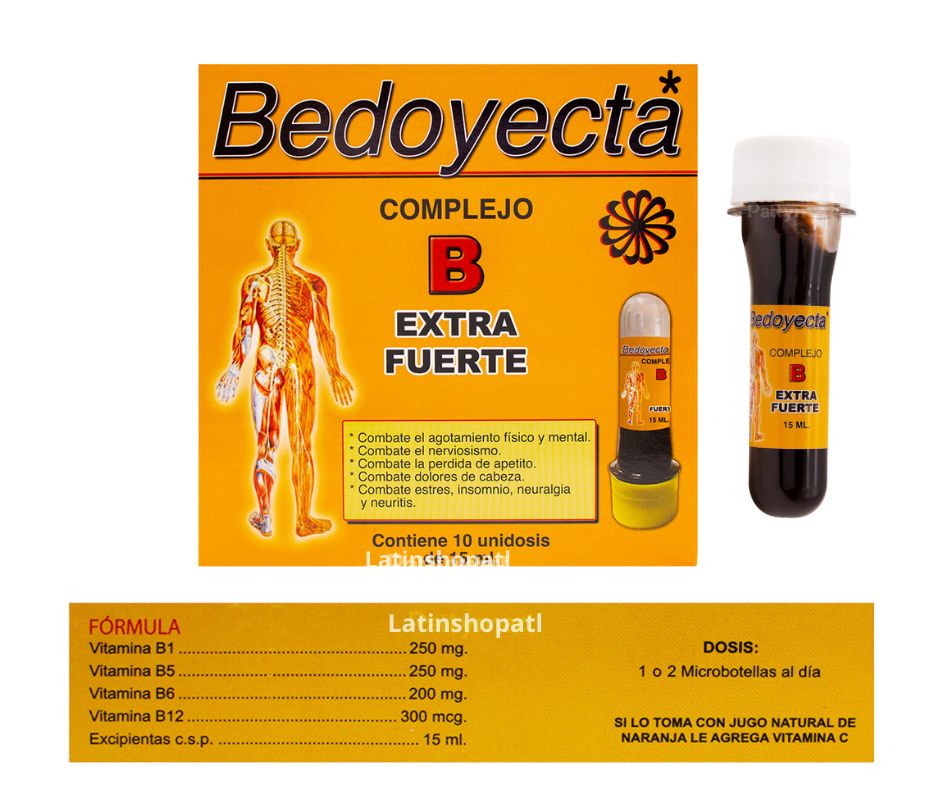 Vitamina Bebible - Bedoyecta Complejo B - 10 unid x 15ml - Drinkable