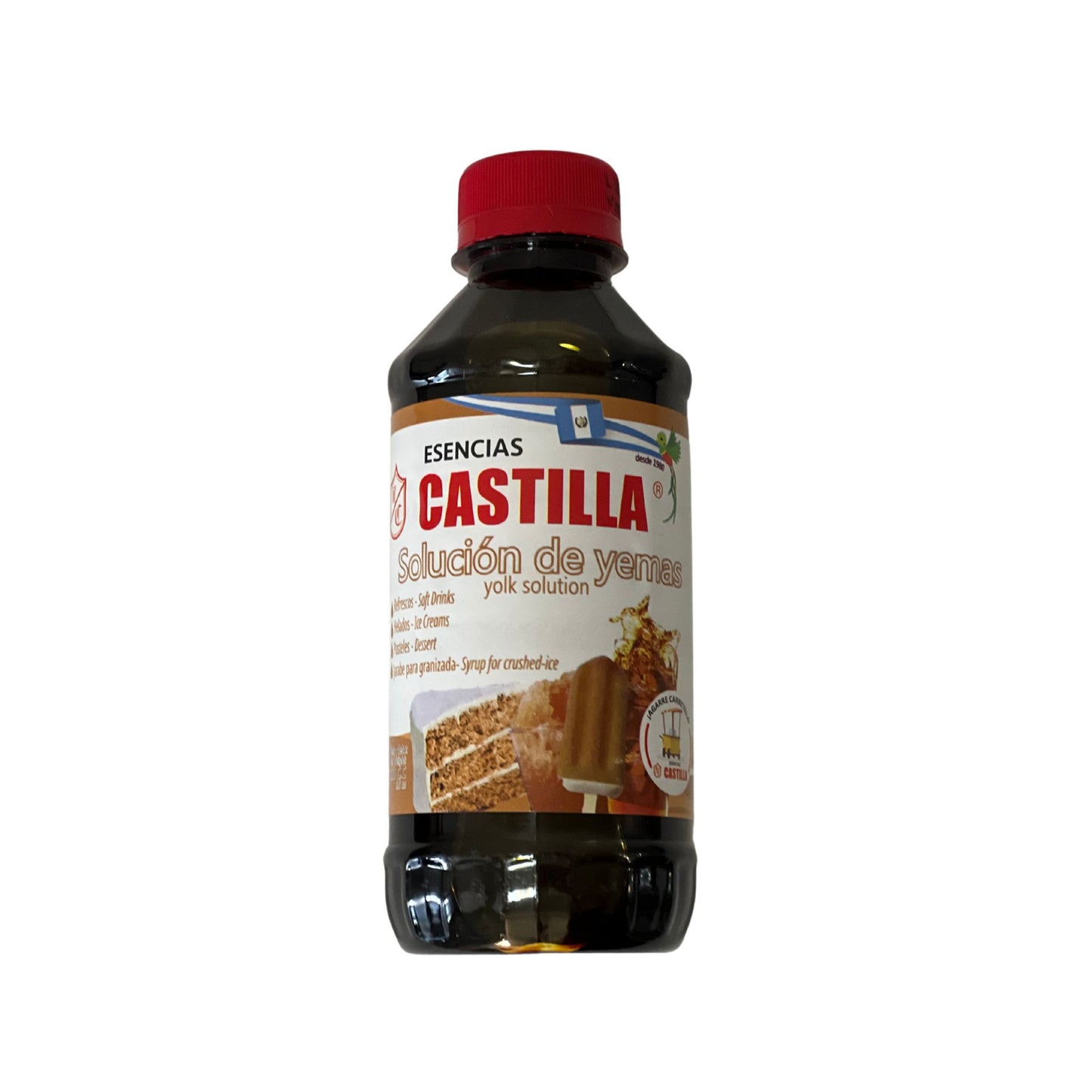 Castilla Yema Flavor Concentrate 8.6 fl oz - Esencias Castillas - Saborizantes Naturales Guatemaltecos para Reposteria
