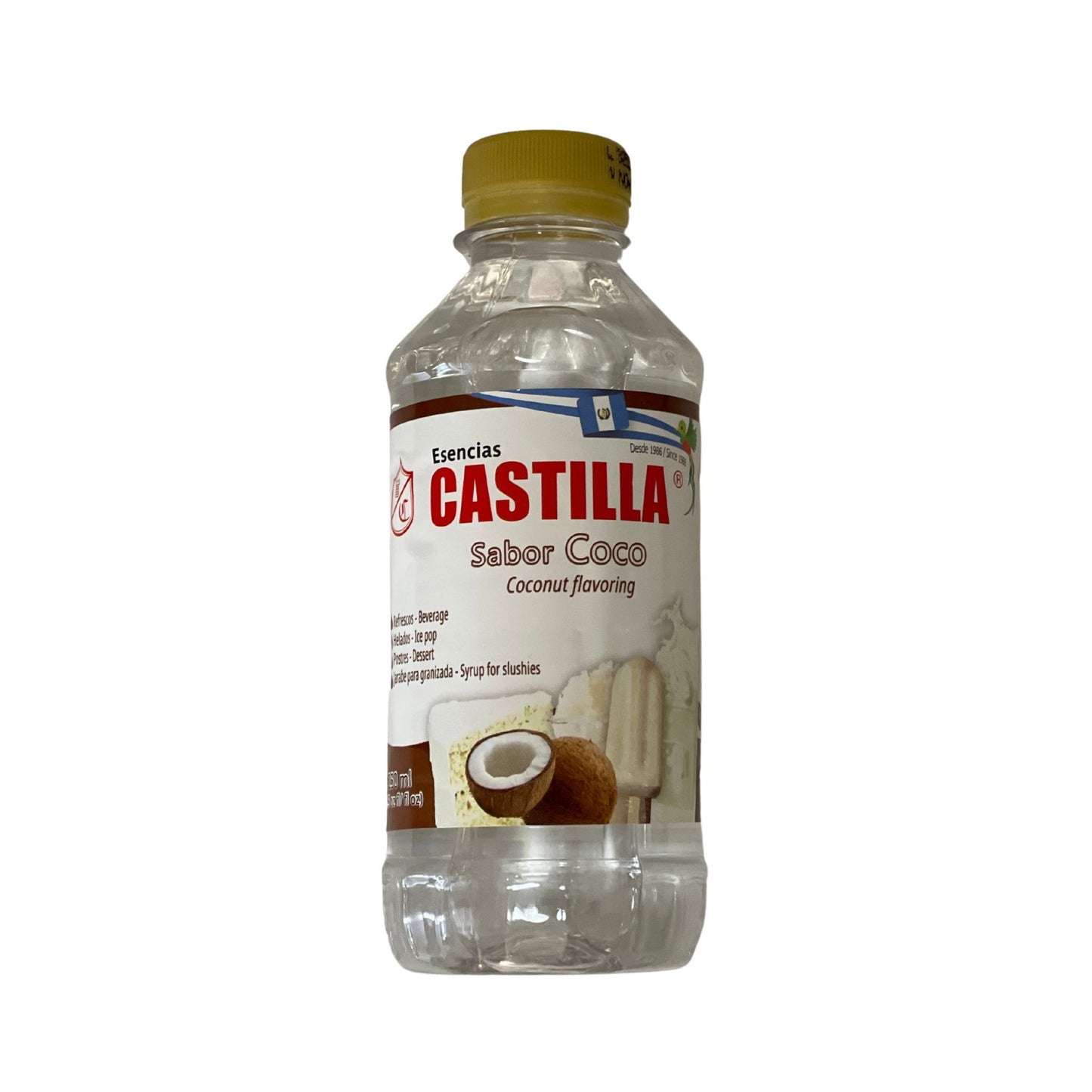 Castilla coconut Flavor Concentrate 8.6 fl oz - Esencia de coco