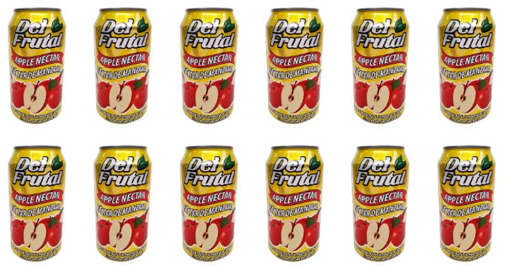 Del Frutal Apple Lata (12 und) 11.16 Oz – Bebida Refrescante Guatemalteca