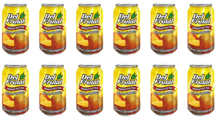 Del Frutal Mango Lata (12 und) 11.16 Oz – Bebida Refrescante Guatemalteca