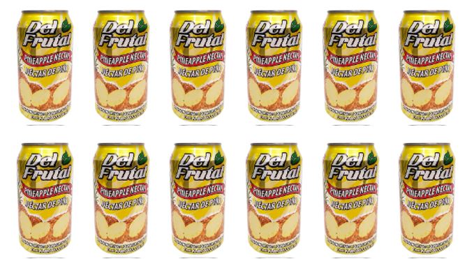 Del Frutal Pineapple Lata (12 und) 11.16 Oz – Bebida Refrescante Guatemalteca