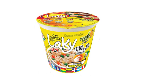 Sopas Instantáneas LAKY, Sabor a Gallina, 75g (Pack 6) – Producto de Guatemala
