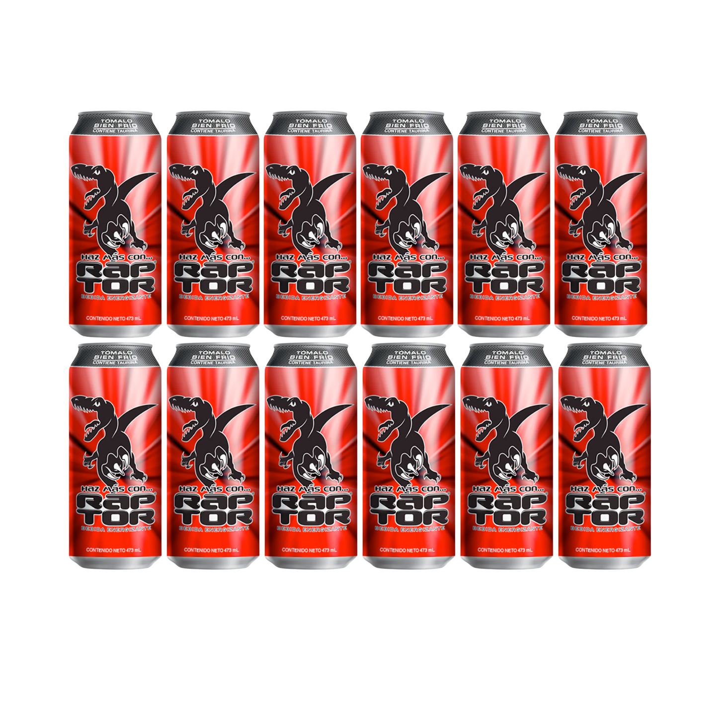 Raptor lata 16oz - Pack of 12 - energy drink