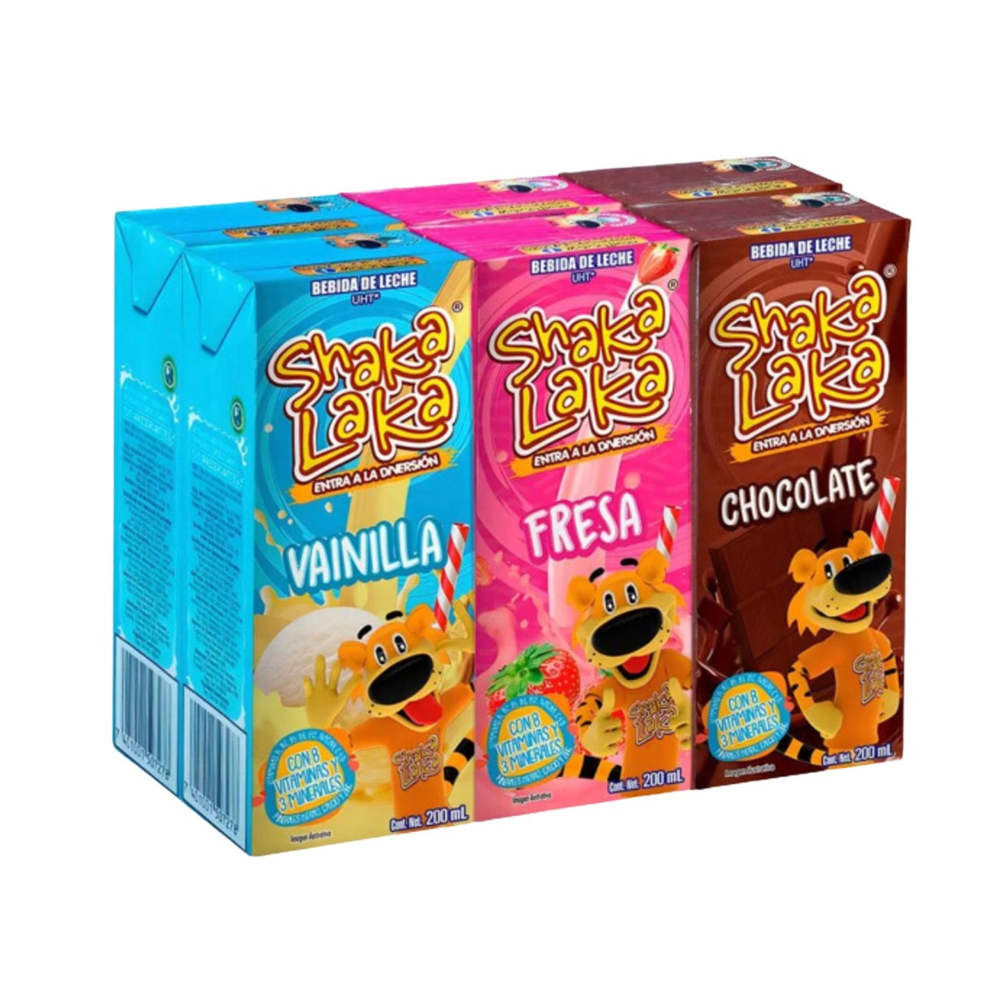 SHAKA LAKA bebida sabor surtido 6.75 fl oz (Pack 6) - Artificially Flavored Milk Drink