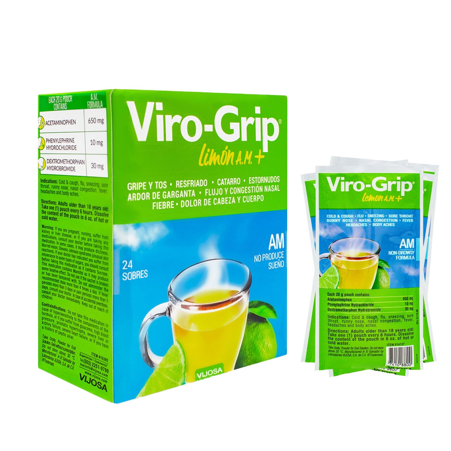 Virogrip - Té Limon Día x 24