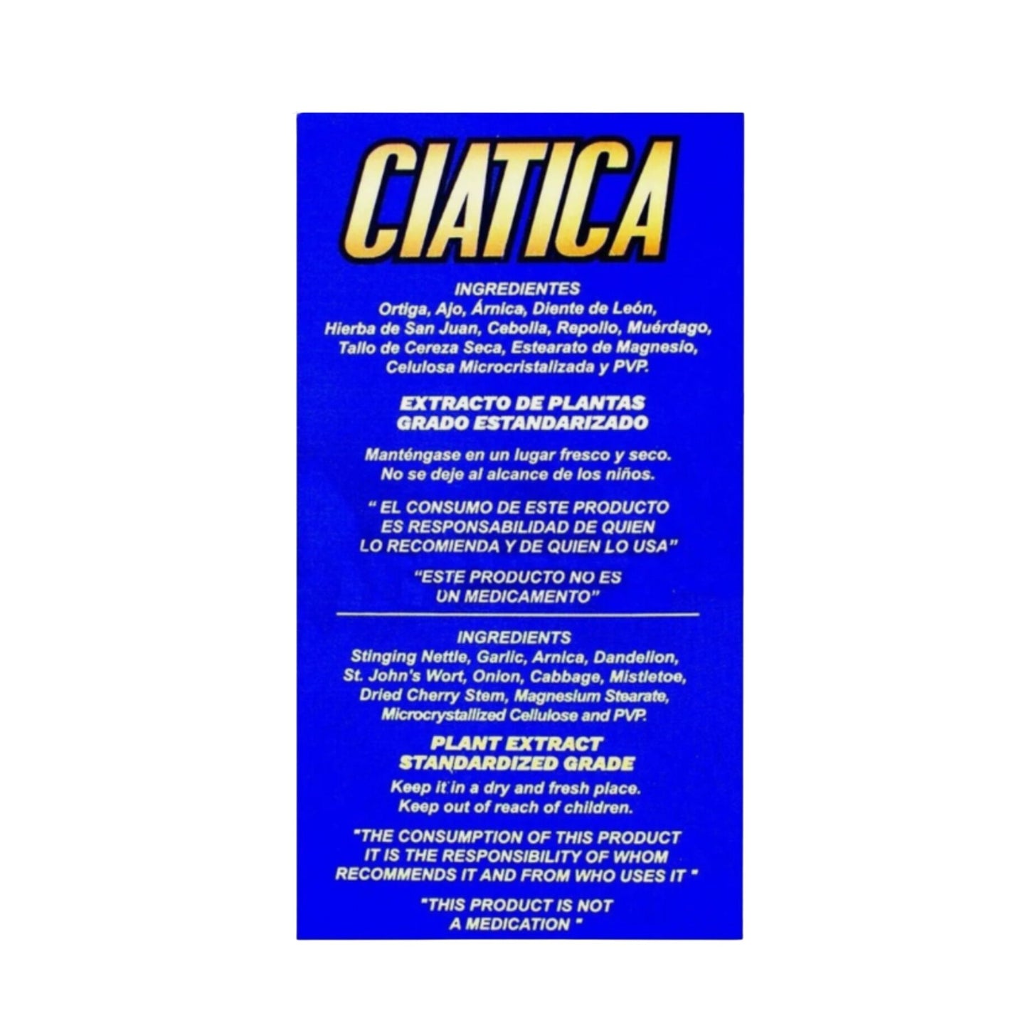 Ciática Nervio Ciático Plus Suplemento - 60 caps