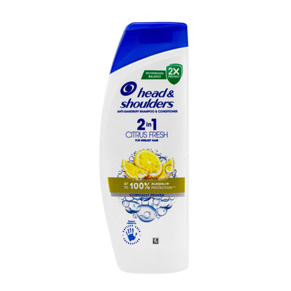 Head & Shoulders - Shampoo Citrus Fresh 2 in 1 (330 Ml)