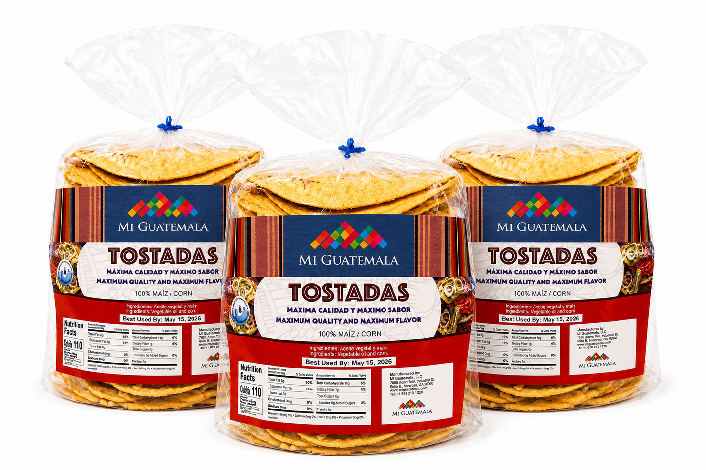 Tostadas Mi Guatemala x 2 Pack - 100% Maíz