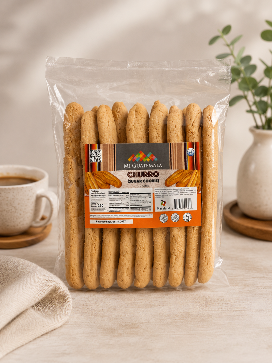 Mi Guatemala Churros  6 paquetes x 10 unidades