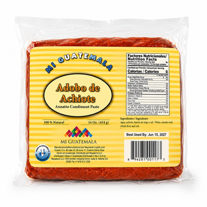 Mi Guatemala Annatto Condiment Paste (Pack of 3) 16 oz - Adobo de Achiote