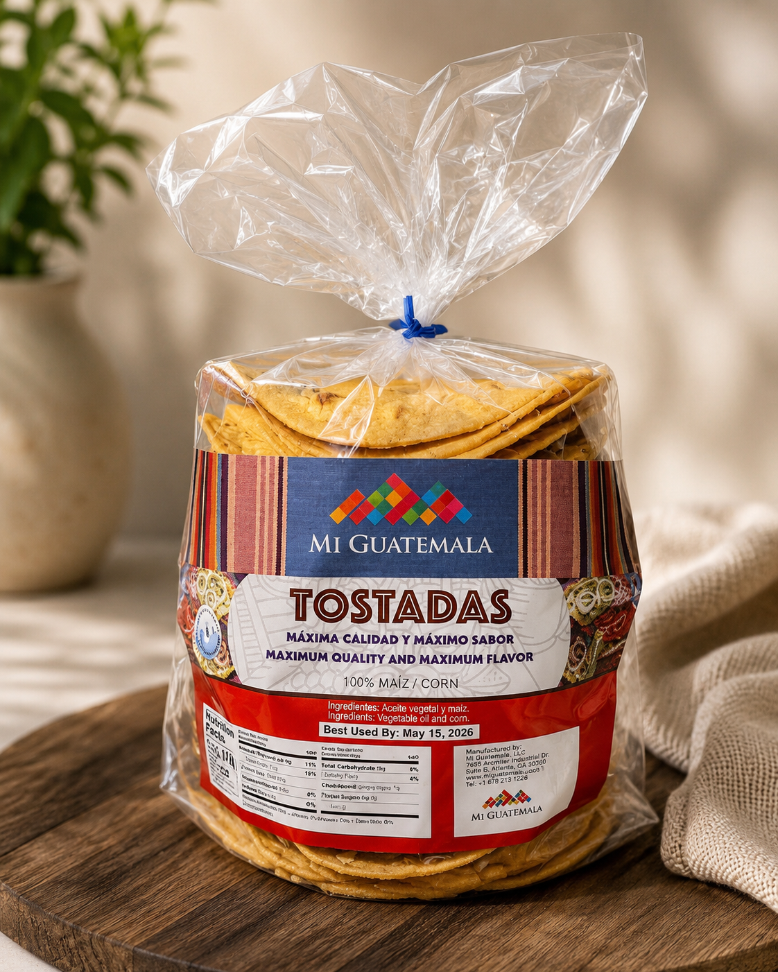 Tostadas Mi Guatemala x 2 Pack - 100% Maíz