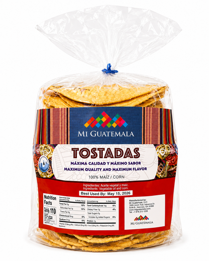 Tostadas Mi Guatemala x 2 Pack - 100% Maíz
