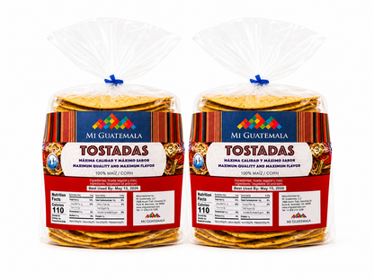 Tostadas Mi Guatemala x 2 Pack - 100% Maíz
