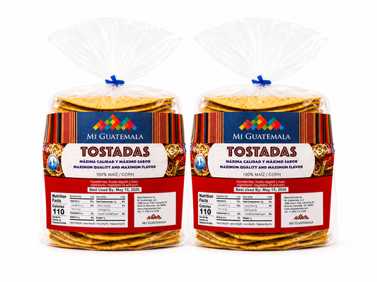 Tostadas Mi Guatemala x 2 Pack - 100% Maíz