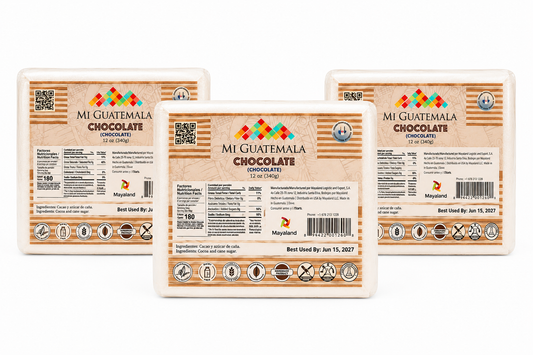 Chocolate Mi Guatemala 12 oz (Pack de 3) – Cacao Guatemalteco Tradicional para Bebidas y Postres