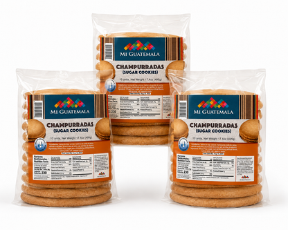 Champurradas Mi Guatemala 8oz Pack x3 | Galletas Guatemaltecas Tradicionales