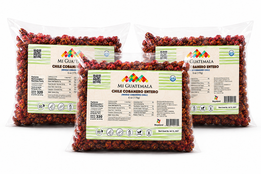 Mi Guatemala Cobanero Chilli Pods 6 oz - Chile Coban (Pack of 3)