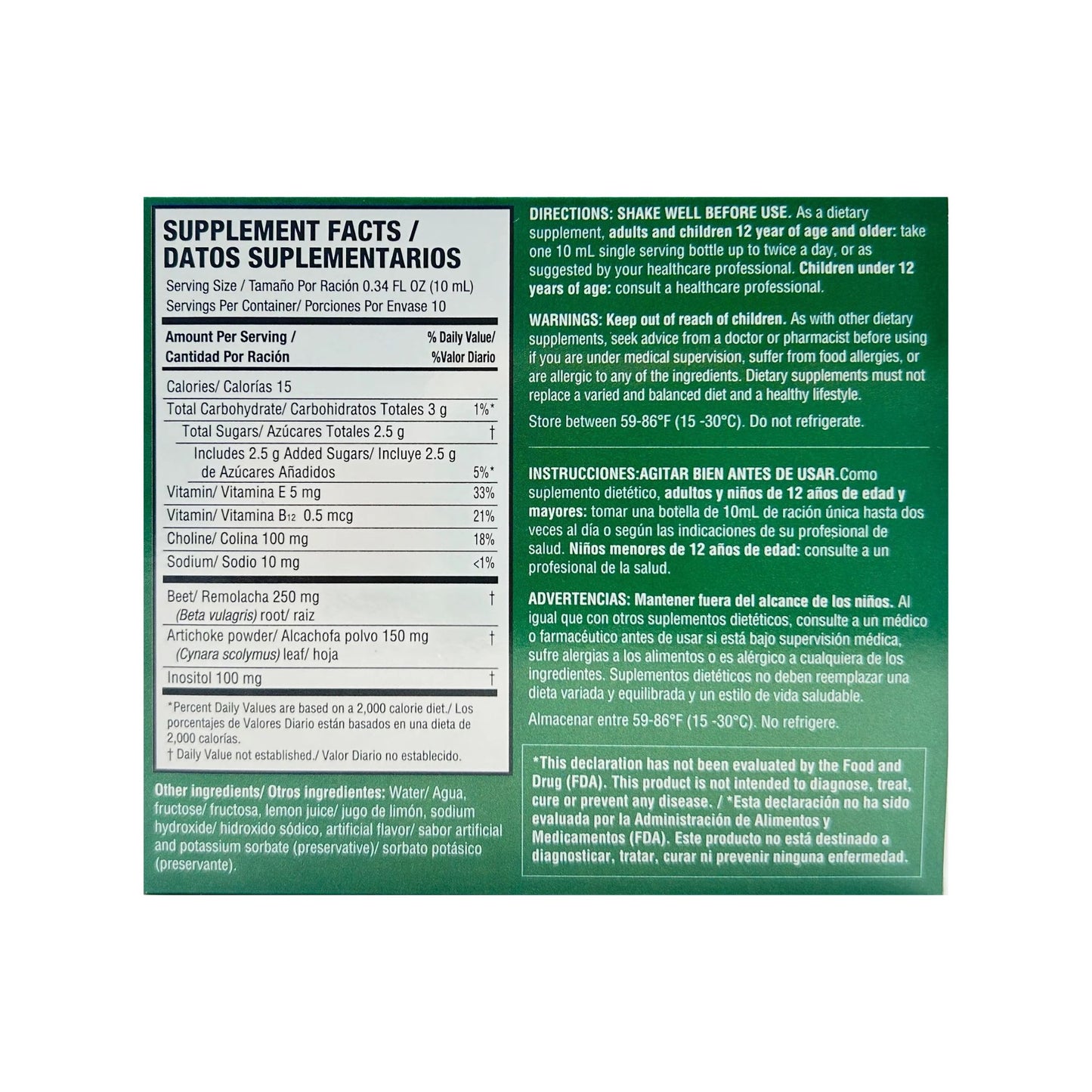 Desintox® Desintoxicante Del Hígado 10 Viales (10 Ml)