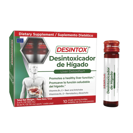Desintox® Desintoxicante Del Hígado 10 Viales (10 Ml)