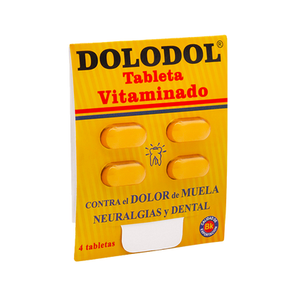 4 pack Dolodol Vitaminado display (80 unidades c/u)