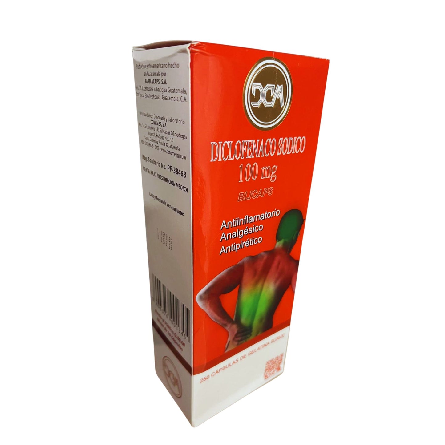 Diclofenaco sodico x 250 cap