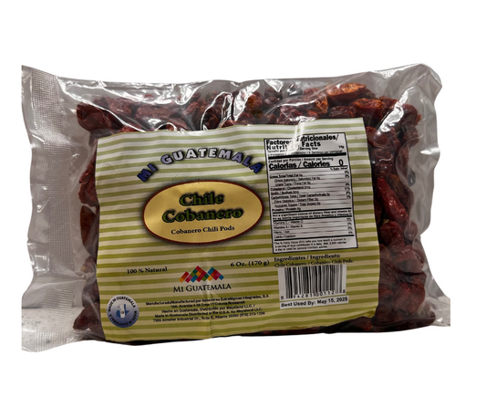 Mi Guatemala Cobanero Chilli Pods 6 oz - Chile Coban (Pack of 3)