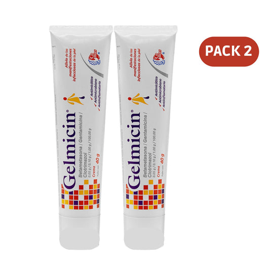 2 Pack - GELMICIN ANTIFUNGAL CREMA x 40gr - FREE SHIPPING!!!