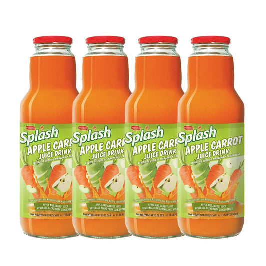 Jugos SPLASH Apple Carrot 25.4 fl oz (pack 4)