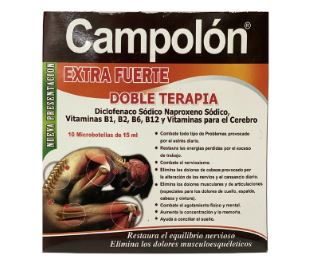 Ampolla Campolon 10 unid x 15ml - bebible