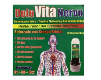 Ampolla Dolo Vitanervo 10 unid x 15ml - bebible