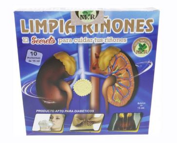 Ampolla Limpia Rinones 10  unid x 15ml - bebible