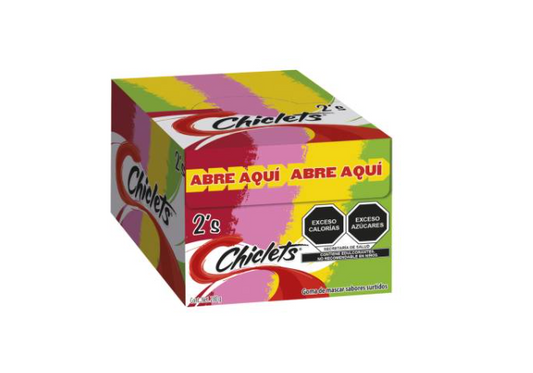 Chiclets Adams Surtido - 6 cajas x 100 unidades