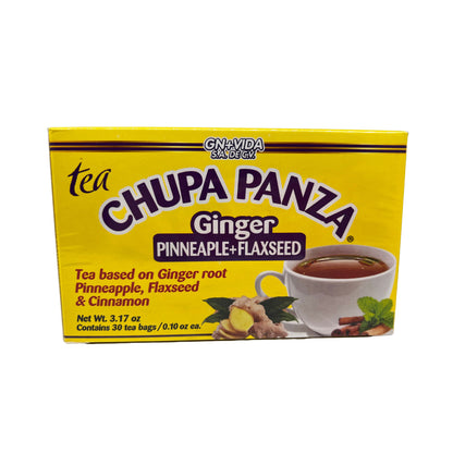 CHUPA Panza Té Detox a Base de Hierbas con Jengibre, Piña, Linaza y Canela – 30 Bolsas – PACK 2