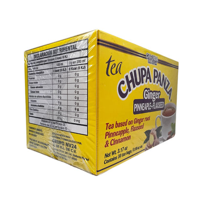 CHUPA Panza Té Detox a Base de Hierbas con Jengibre, Piña, Linaza y Canela – 30 Bolsas – PACK 2