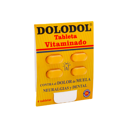 4 pack Dolodol Vitaminado display (80 unidades c/u)