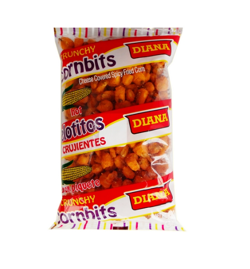 Diana Elotitos HOT 4.30 oz - cornbits hot - Paquete x 6 unidades