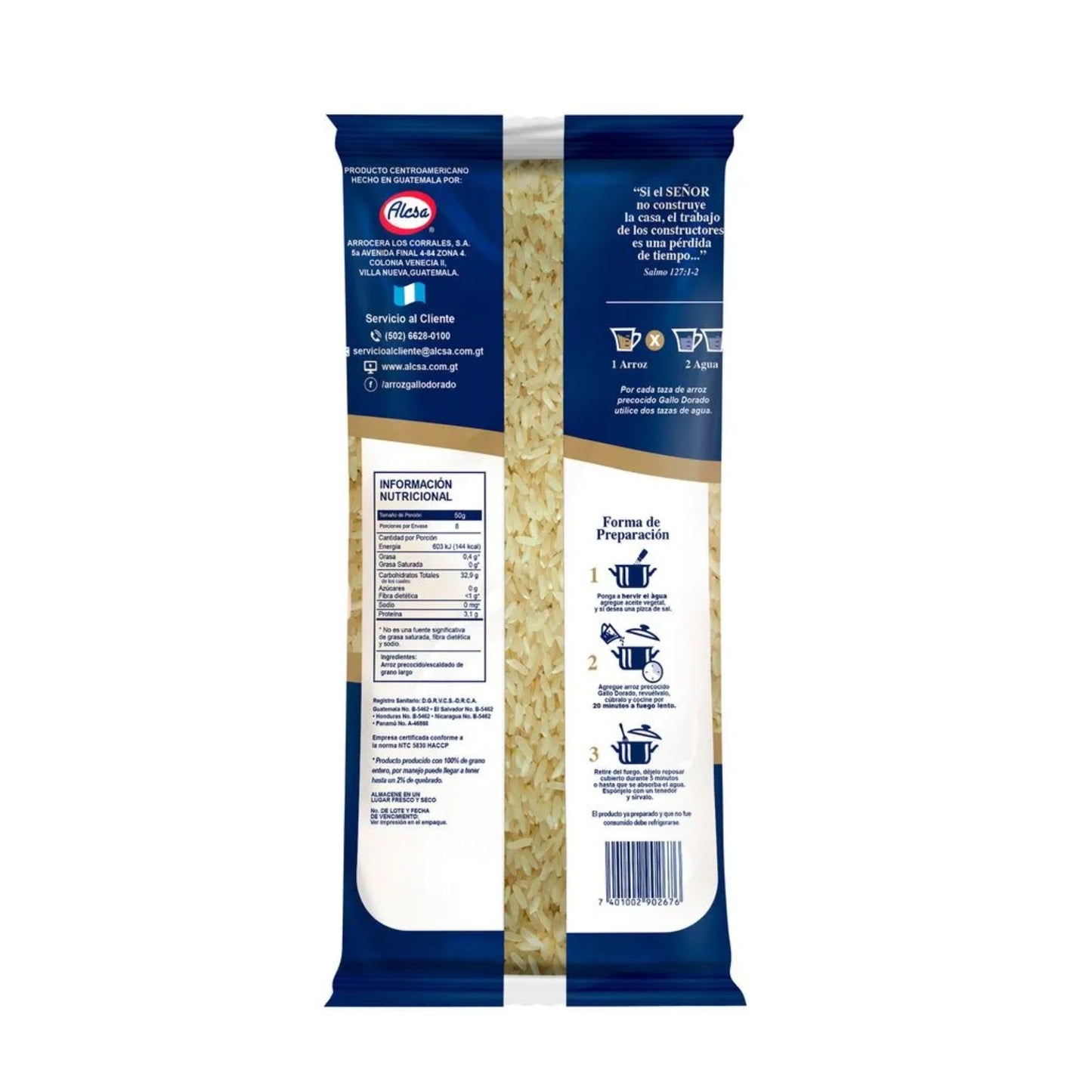 Arroz Gallo Dorado - Arroz Precocido 400 Gr (2 pack)