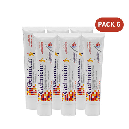 6 Pack - GELMICIN ANTIFUNGAL CREMA x 40gr - FREE SHIPPING!!!