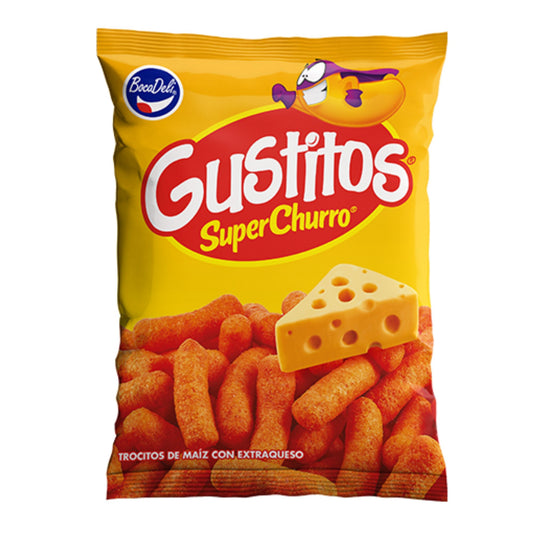 Bocadeli Gustitos Super churro , 2.4 onzas, Paquete x 12 unidades