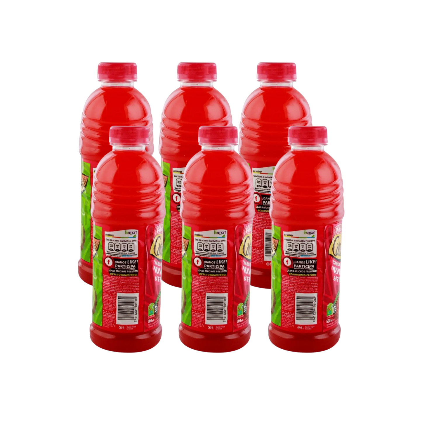 Jugos California Kiwi y fresa (6 pack) 500 ml