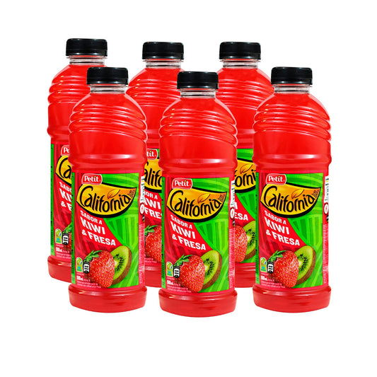 Jugos California Kiwi y fresa (6 pack) 500 ml