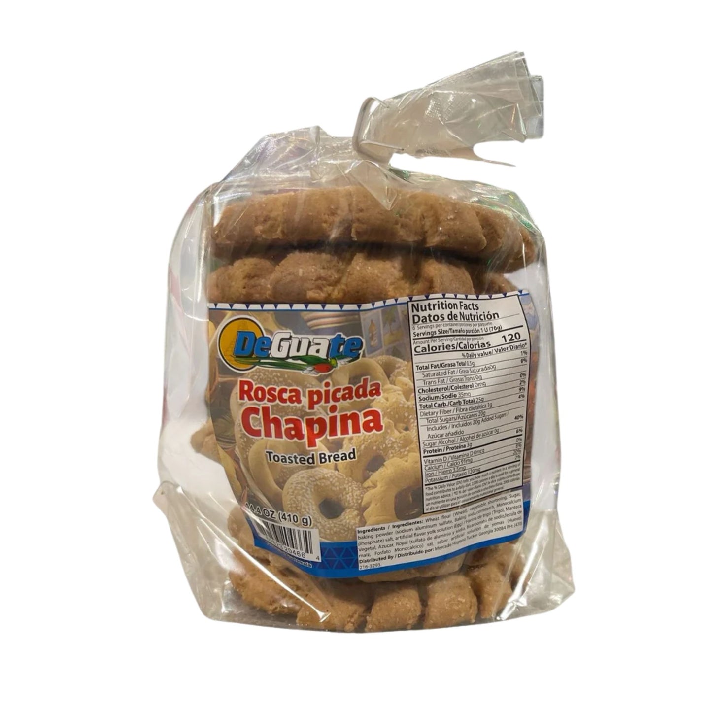 DeGuate Rosca Picada Chapina 14.4oz (pack 2) toasted bread