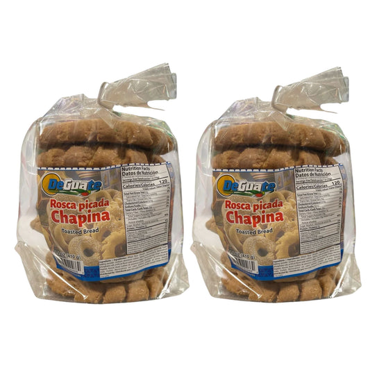 DeGuate Rosca Picada Chapina 14.4oz (pack 2) toasted bread