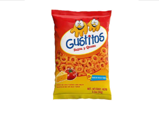 Bocadeli Gustitos Salsa y queso , 3.28 onzas, Paquete x 12 unidades