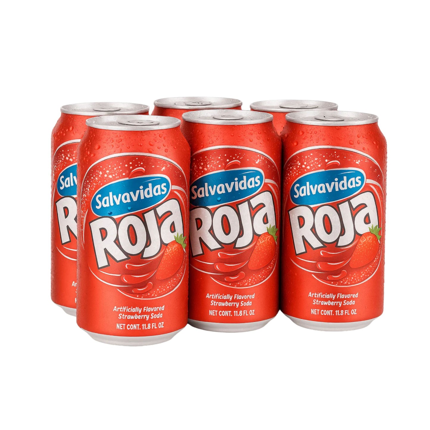 Salvavidas Lata Refresco de Fresa 350 ml (6 und)