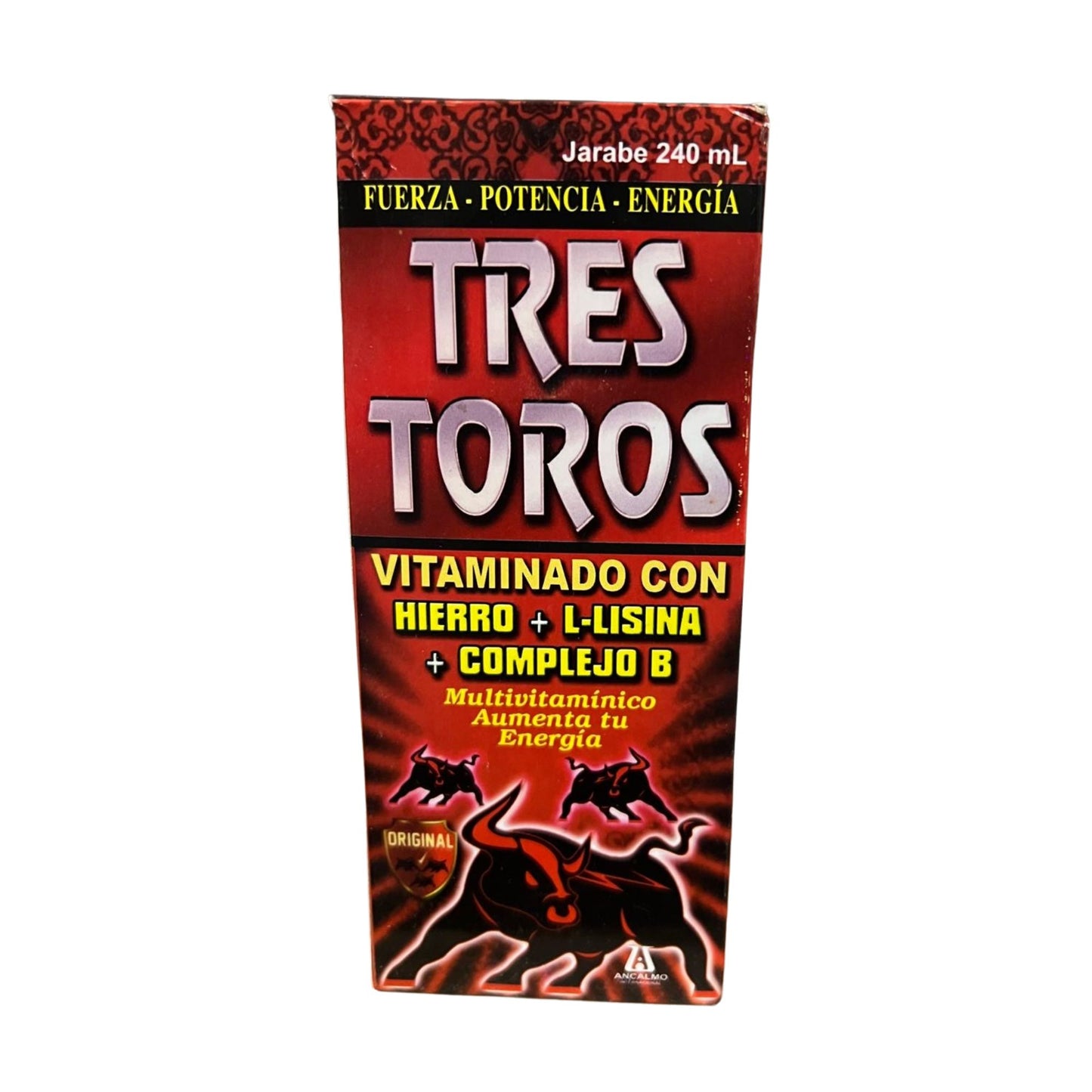 Vino Vitaminado Tres Toros Jarabe (240 ml)